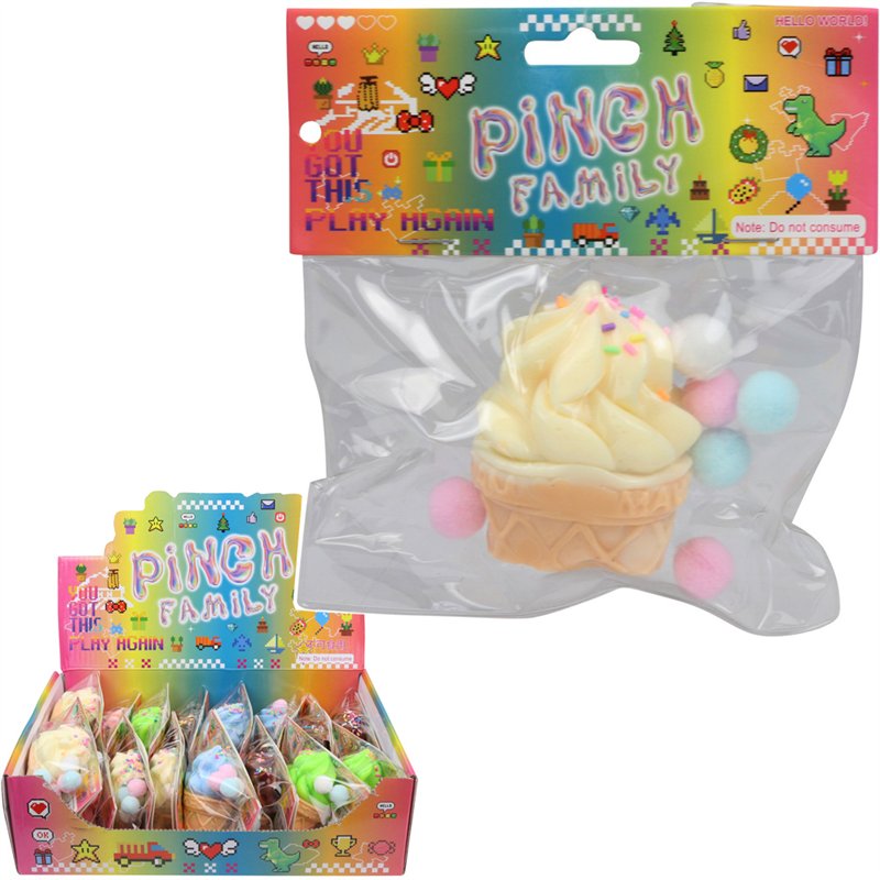 Ice Cream Cone with Topping Stress Relief Toy (16) Ice Cream Cone with Topping Stress Relief Toy (16)