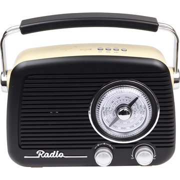 Portable Retro Bluetooth Radio with TF Card & USB Playback 22X19cm