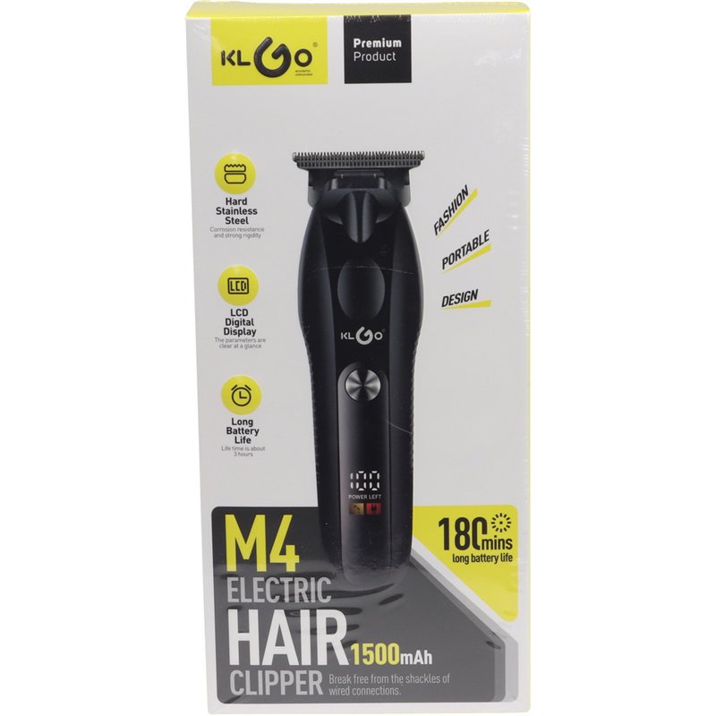 M4 Electric Hair Clipper, Rechargeable Cordless Trimmer with LCD Display M4 Electric Hair Clipper, Rechargeable Cordless Trimmer with LCD Display