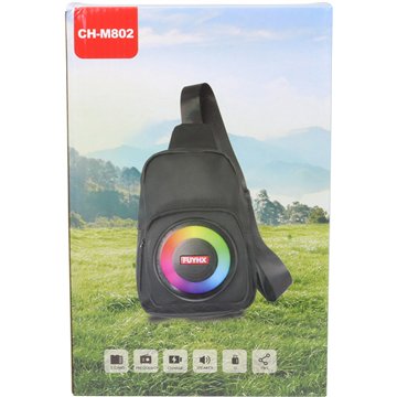 Multifunctional Crossbody Bag with Bluetooth Speaker, RGB Light