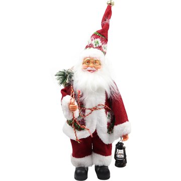 40cm Standing Santa Claus Doll with Gift Bag