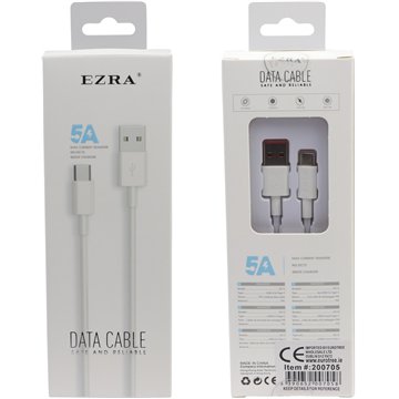 EZRA USB to Type-C Data Cable, 5A Fast Charging (10)