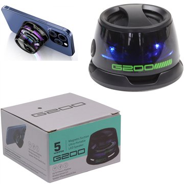 Bluetooth Magnetic Speaker with Flashing LED Lights