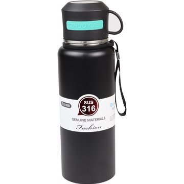 Vacuum Insulated Flask With Handle Strap 1L