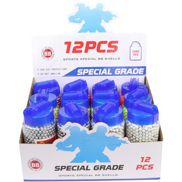 Bottled Plastic BB Bullets 2000 pcs （12）