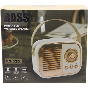 Retro Bluetooth Speaker with FM Radio