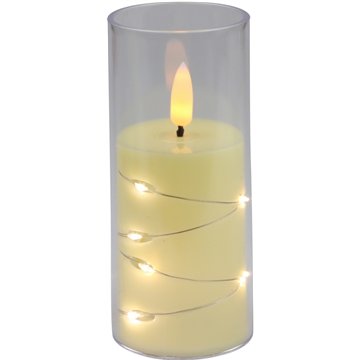 LED Flameless Candle with String Lights Decoration (12)