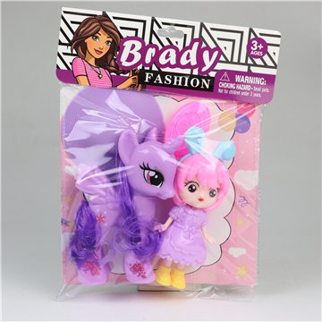 Mini Princess Doll & Pony Playset