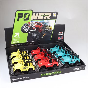 Mini Off-Road Jeep Friction Toy Car (Assorted Colors) (12)