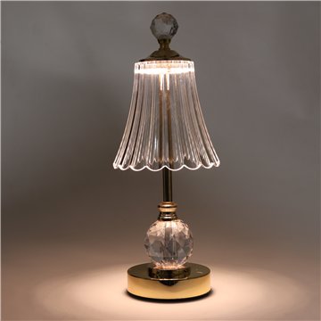 Rechargeable Crystal LED Table Lamp – Touch Control