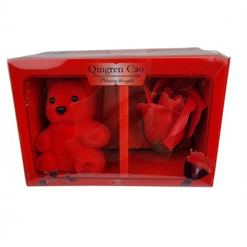 Red Bear & Rose Gift Set...