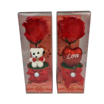 Red Rose & Heart/Bear Gift...