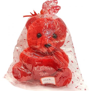 17cm Plush Red Bear