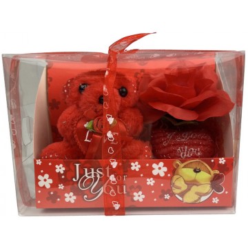 Red Bear & Heart Gift Set...