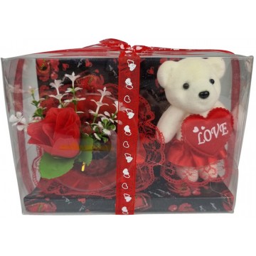 Red Bear & Rose Gift Set...
