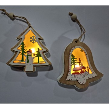 XMAS LIGHT WOOD CRAF...