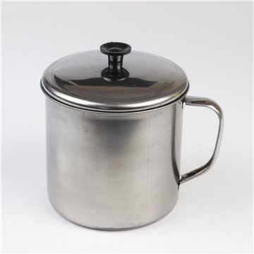 10cm Stainless Steel Mug with Lid 