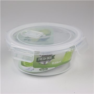 Glass Food Containers with Lids Ø16cm