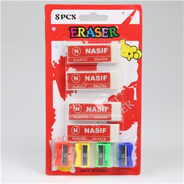 4 Sharpener+4 Eraser