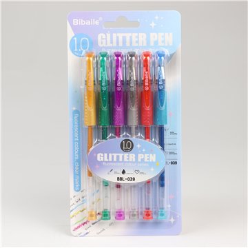 6Pcs Colored Glitter Pen (24)
