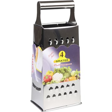 9" Stainless Steel 4-Sided Box Grater H25cm