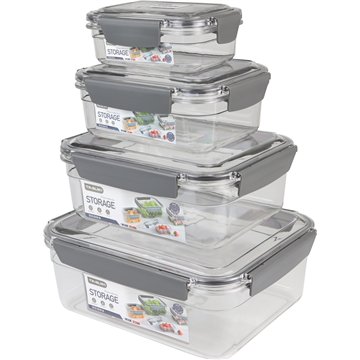 4PCs Food Containers with Lids