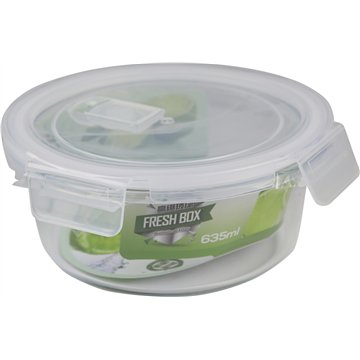 Glass Food Containers with Lids Ø16cm