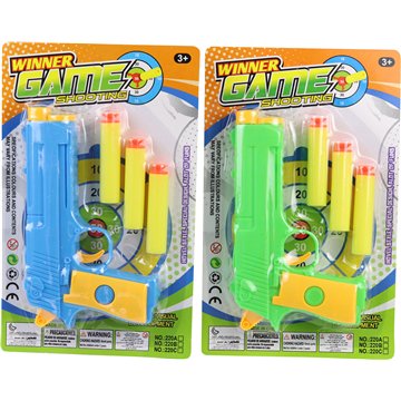 Neon Soft Dart Pistol 14X22cm