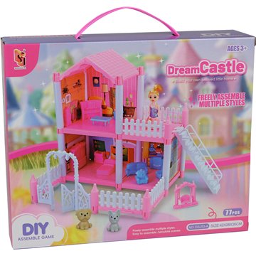DIY Dream Castle Playset 23X28cm