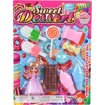 Sweet Dessert & Princess Doll Set 19X26cm