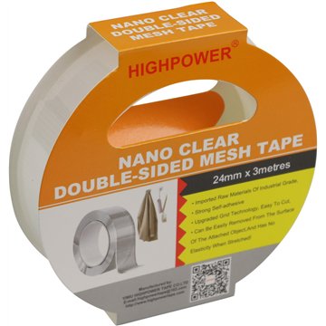 Double Sided Nano Clear Mesh Tape 24mm*3m