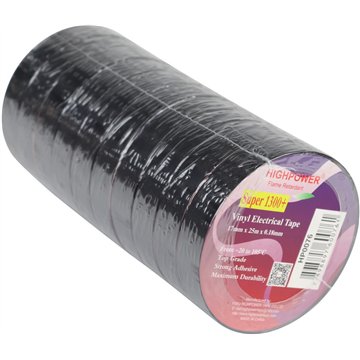Black Electrical Insulation Tape 18mm*25m (10)