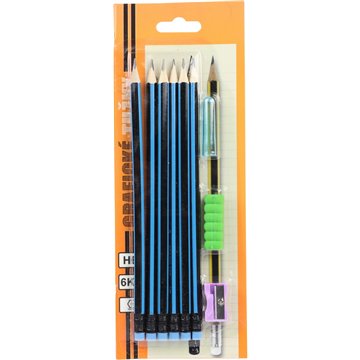 6+3 HB Pencils Set
