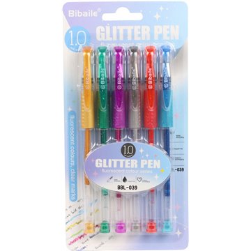 6Pcs Colored Glitter Pen (24)