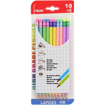 10Pcs Macaron Colors HB Pencils