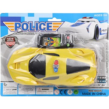 Wired Remote Control Police Car With Alarm 19X24cm