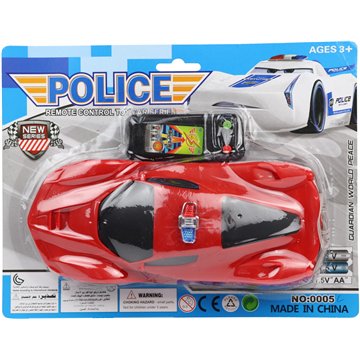 Wired Remote Control Police Car With Alarm 19X24cm