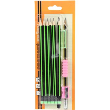 6+3 HB Pencils Set