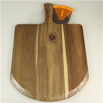 Pizza Board With Cutter 31X49cm