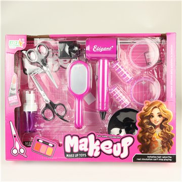 Girls Makeup & Hair Styling Play Set 29X39cm