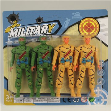 4Pcs Soldier (12cm) 19X21cm