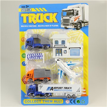 Mini Airport Truck Playset 21X31cm