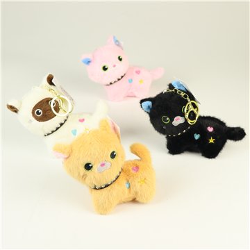Plush Animal Keychain-Cat 10.5X11cm