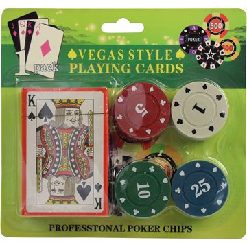 Playing Cards & Poker Chips Set