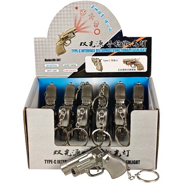 Rechargeable Laser Flashlight Pistol