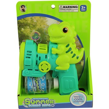 Dinosaur Electric Bubble Gun With Light 16X22cm
