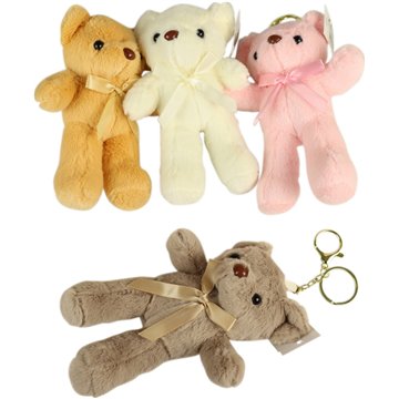 Plush Animal Keychain-Bear