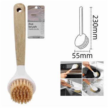 Wooden Handle Pan Brush23*5.5cm