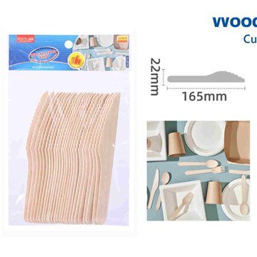 25Pcs Disposable Wooden knife
