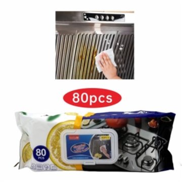 80Pcs Kitchen Surface Cleaning Wipes